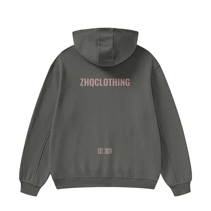 ZHQ High Neck Fleece Hoodie