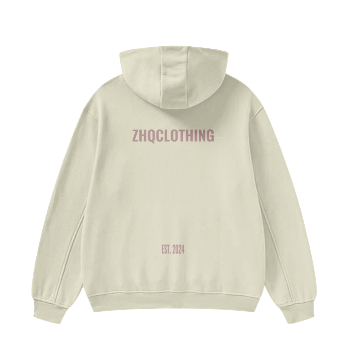 ZHQ High Neck Fleece Hoodie